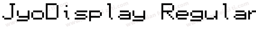 JyoDisplay Regular字体转换